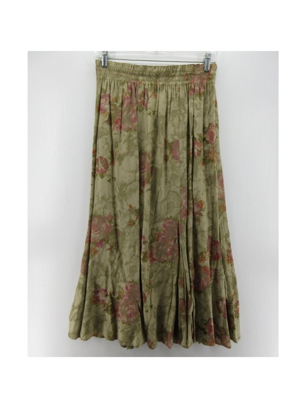VINTAGE Carole Little Skirt 14 A-Line Floral Maxi Cottagecore USA